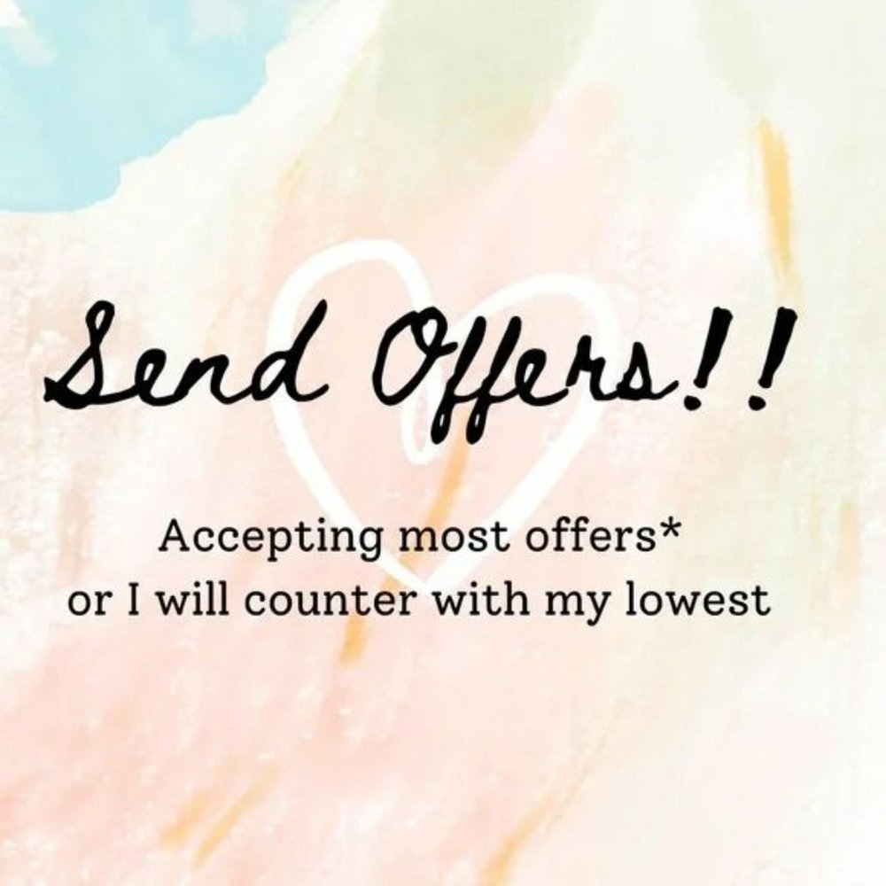 Accepting Reasonable Offers!